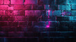 © Надежда Измайлова - A brick wall with neon lighting.