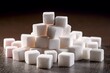 © Ar - White Sugar Cubes Arranged In A Pyramid Shape