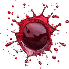 Poster - vibrant splash of red liquid creates dynamic and eye catching visual