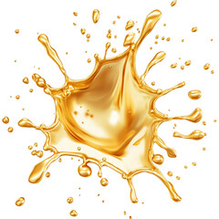 Poster - stunning gold splash with dynamic droplets, perfect for creative projects