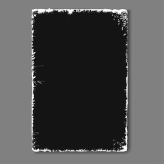 Aufkleber - Old texture overlay, realistic worn paper effect. Vector isolated stamp with distressed grain. Grainy textured surface, vintage grungy decoration. Music album or cover, roster or banner