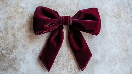 Wall Mural - a red bow tied to a wall