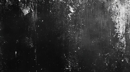 Poster - Grunge chalkboard texture featuring faint, smudged white chalk on a blank blackboard wall, evoking a sense of simplicity and creativity