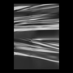 Aufkleber - Crumpled plastic film or foil with glued or wrinkled effect. Vector isolated creased mockup for poster or banner, old or grunge surface of polyethylene material for wrapping or packaging