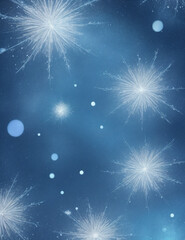 Wall Mural - sky with stars - abstract light blue background with fireworks - Generative AI