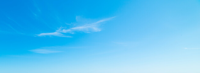 Wall Mural - small white clouds in the blue sky