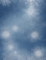 Wall Mural - blue background - abstract light blue background with fireworks - Generative AI