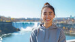 © Ari - Malay tourist woman traveling and enjoying vacation at Niagara Falls