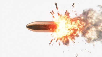 Poster - Explosive impact of a bulletlike object in a dynamic environment digital science visualization