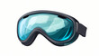 © Thiago - Angled view of a pair of ski goggles isolated on a flat white transparent background. Isolated. Illustration