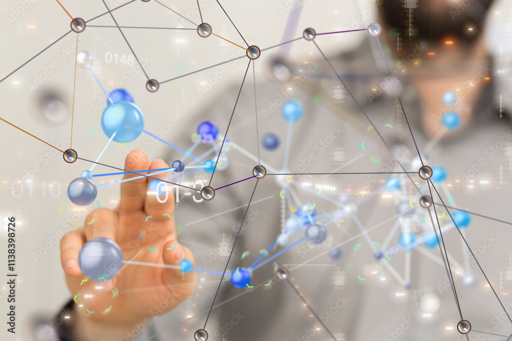 Business intelligence analyst dashboard on virtual