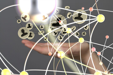 Fototapete -  - neural network exposure digital