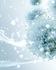 Poster - Dynamic interaction of antibiotic-resistant bacteria laboratory scientific image microbial environment close-up view health challenge