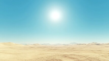 desert landscape under a bright sun.