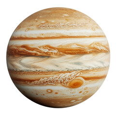 Wall Mural - jupiter planet isolated on white background. celestial body in solar system