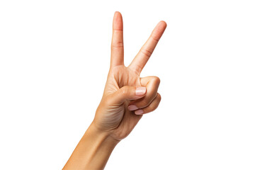 a hand making a peace sign