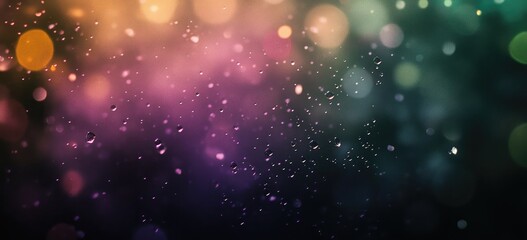 Canvas Print - rain drops on the window