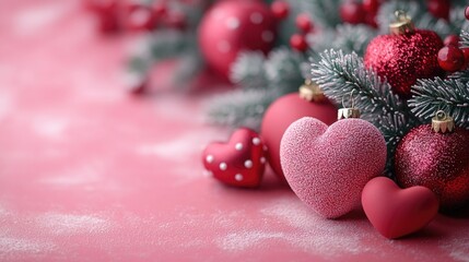 Aufkleber - Close-up shot of various ornaments arranged on a table, ideal for decoration or gift wrapping