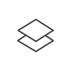 layers icon logo symbol outline set