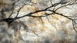 © Rizvan - Abstract shadows of branches on a textured wall creating a natural light effect ideal for nature-themed poster designs and presentations.