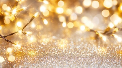Poster - A close-up shot of a string of lights, suitable for use in product photography or as a background element