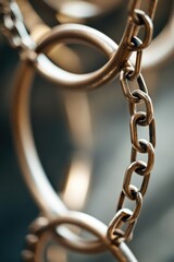 Poster - Close-up view of a pair of scissors lying on a table, ready for use