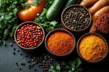 Poster - Fresh ingredients for cooking, great for meal prep or culinary inspiration