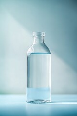Poster - A transparent glass bottle filled with an unknown liquid