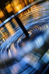 Aufkleber - A fuzzy image of a circular shape