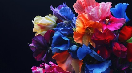 Poster - A beautiful vase filled with vibrant flowers