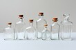 © Chineewan Somsap - Stylish glass bottles display minimalist setting product photography modern environment close-up view design inspiration
