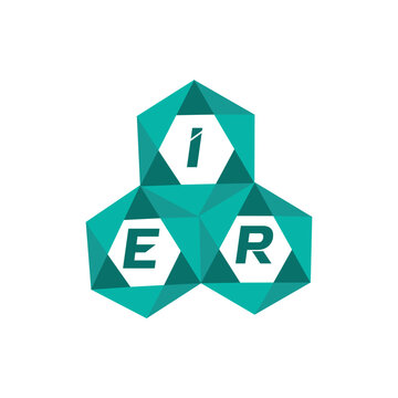 IER creative minimalist letter logo. IER unique vector initials alphabet letter logo design