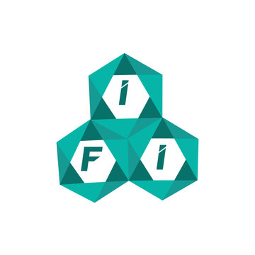 IFI creative minimalist letter logo. IFI unique vector initials alphabet letter logo design