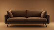 © iPhoto - Mocha mousse coloured sofa on mocha mousse coloured gradient background.