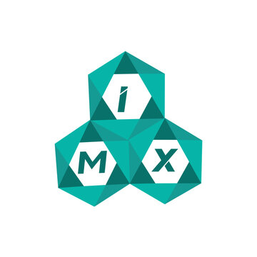 IMX creative minimalist letter logo. IMX unique vector initials alphabet letter logo design