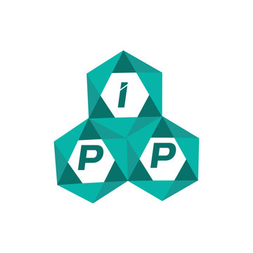 IPP creative minimalist letter logo. IPP unique vector initials alphabet letter logo design
