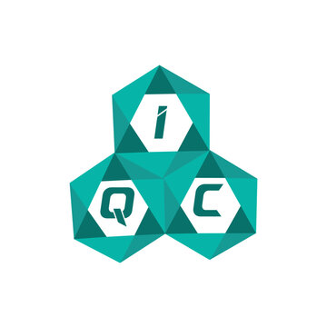 IQC creative minimalist letter logo. IQC unique vector initials alphabet letter logo design