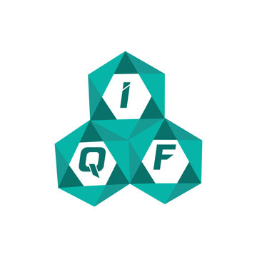 IQF creative minimalist letter logo. IQF unique vector initials alphabet letter logo design