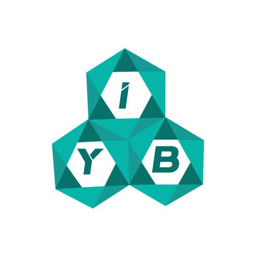 IYB creative minimalist letter logo. IYB unique vector initials alphabet letter logo design