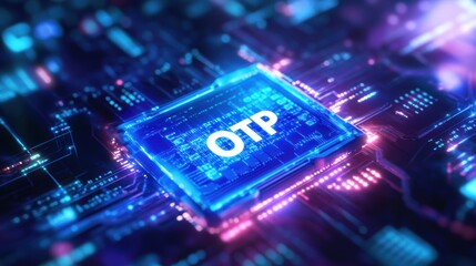 Poster - digital security event otp technology cyber space infographic virtual environment futuristic concept