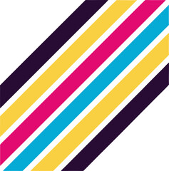 Poster - Abstract Diagonal Stripes Colorful, Bold, Graphic Design Pattern