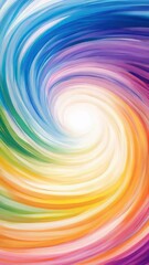 Poster - Curved Arcs of Vorticity Create a Stunning Swirl of Colors in a Mesmerizing Display