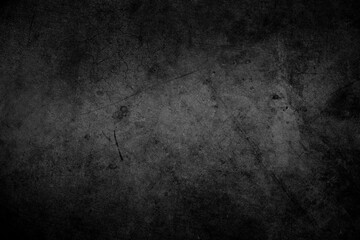 Wall Mural - dark grey textured concrete black grunge background