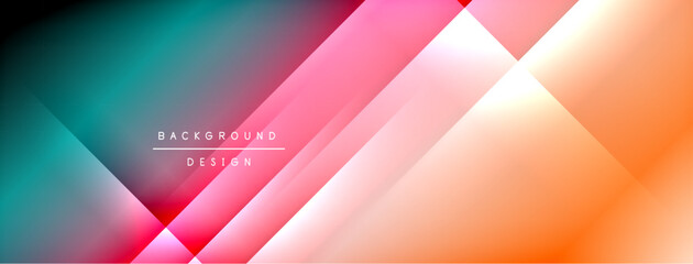 Wall Mural - colorful gradient with lines made of shadow and light. creative background