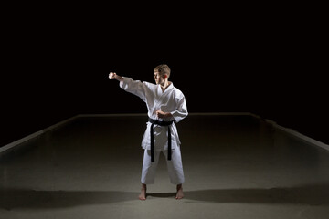 Wall Mural - Teenage Male Karate Black Belt