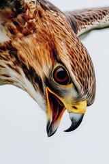 Wall Mural - Falcon in Action: Close-Up Capture