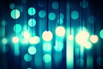 Wall Mural - a shimmering blue glitter set against an abstract, slightly blurred backdrop, perfect for a christma