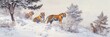 © Olena - Snow-Covered Siberian Tigers Roaming a Winter Wonderland in Hengdaohezi Park, China