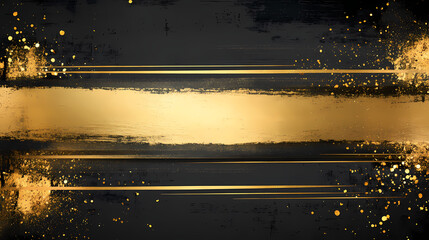 Wall Mural - Gold sparkle splatter border golden luxury abstract foil frame. gold foil frame gold stroke on transparent background. Aureate. Illustration