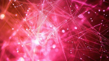Fototapete - Bright connections showcase an abstract network of circuits in vibrant colors